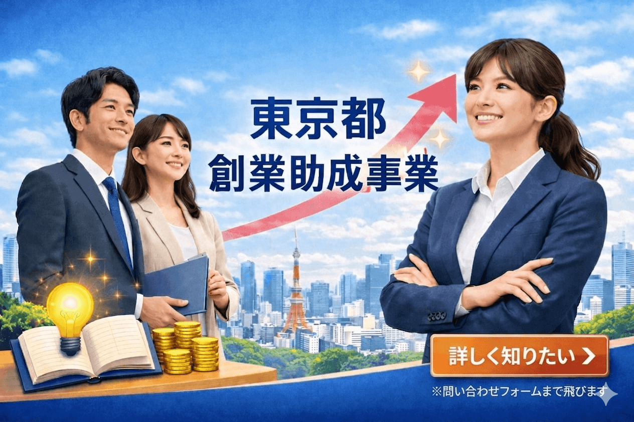 東京都創業助成事業|詳しく見る・無料相談はこちら