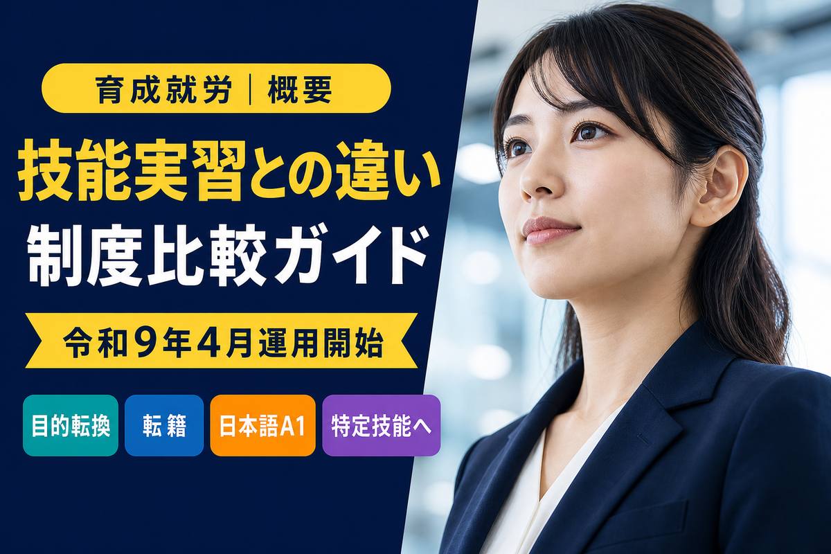 育成就労制度の概要｜技能実習との違いガイド｜東京の行政書士